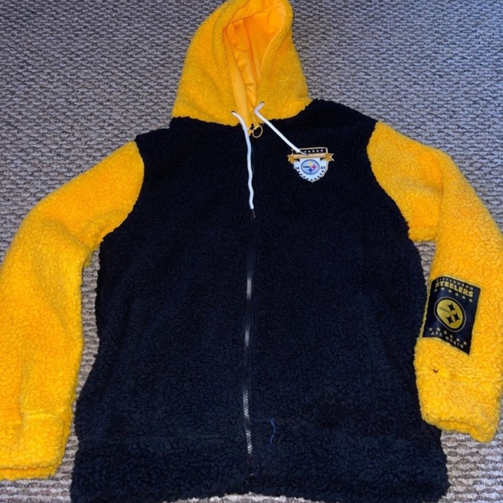 G-III for Her Women's Pittsburgh Steelers Centerfield Black Jacket